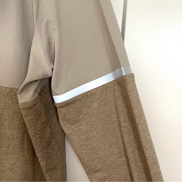 NWT Eddie Bauer Motion Collection - Men’s Quarter Zip Hoodie, Brown/Tan (Size L) - Picture 5 of 8